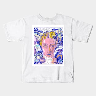 Hurdy Gurdy carved head Kids T-Shirt